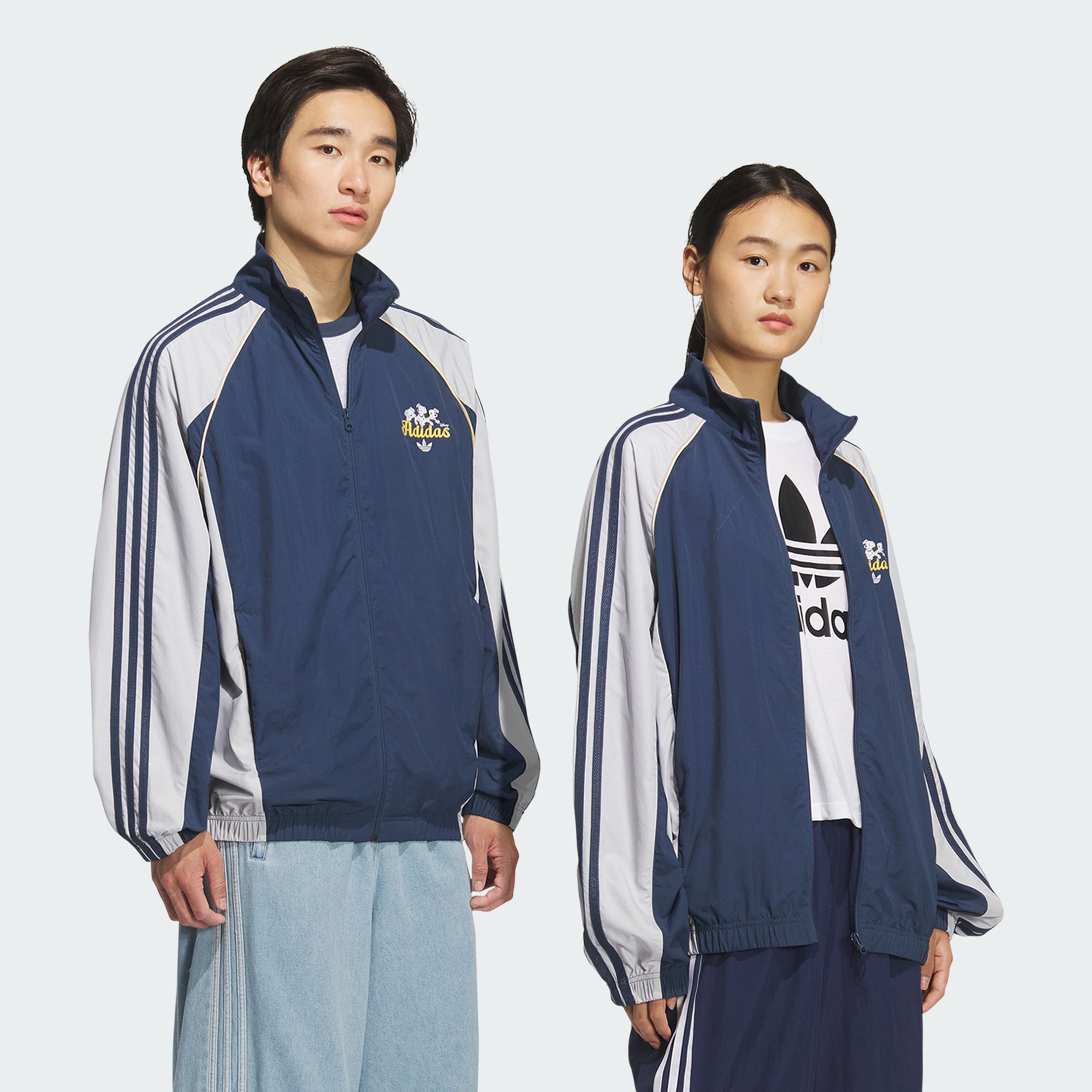 阿迪达斯男女迪士尼101斑点狗联名款运动夹克外套KG6691|KG6692