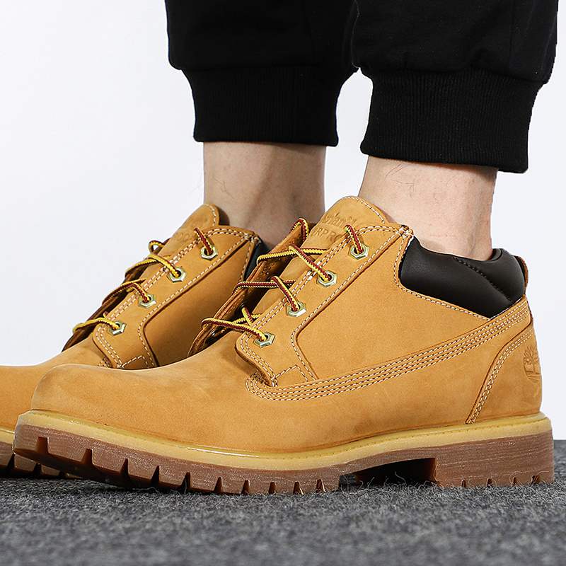 添柏岚男鞋秋运动鞋黄色低帮徒步鞋子系带73538231 23061231