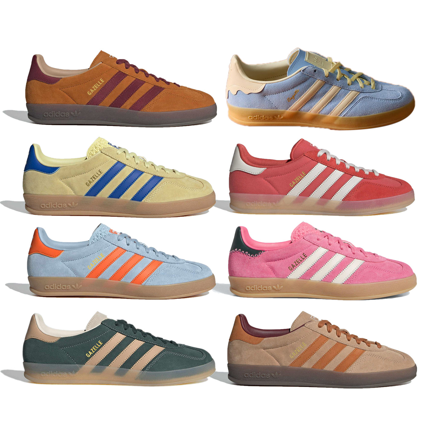 阿迪达斯GazelleIndoorT头鞋德训鞋板鞋JP9221 JQ8389 JQ0010