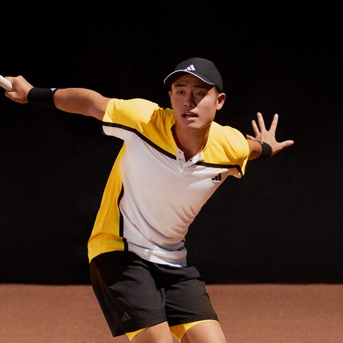 阿迪达斯男子罗兰加洛斯大满贯系列网球修身短袖POLO衫IS8969