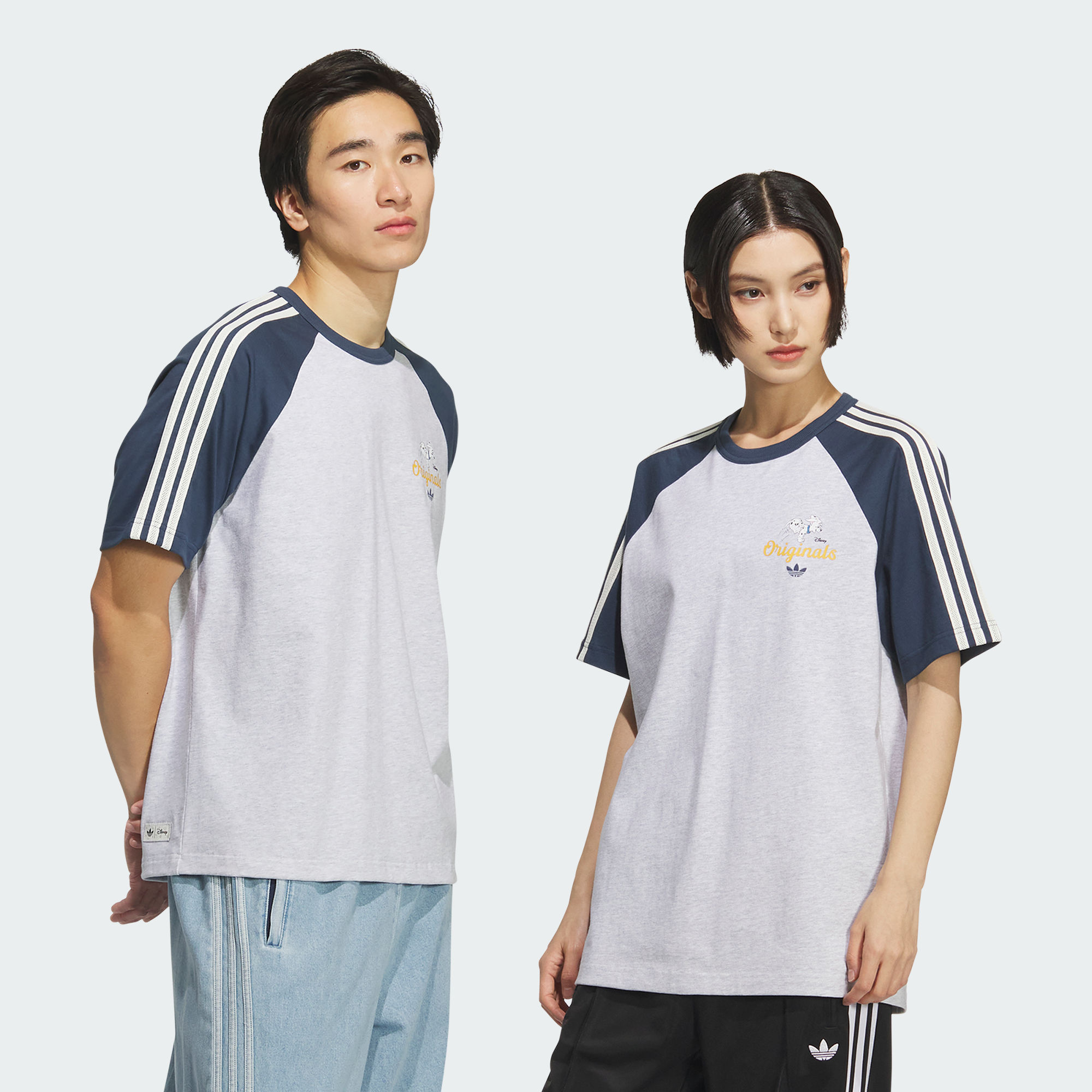 阿迪达斯男女迪士尼101斑点狗联名款情侣运动短袖KG6685|KG6686
