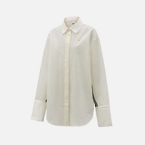 Adidas阿迪达斯三叶草女子SHIRT DRESS运动休闲长袖衬衫T恤KC6538