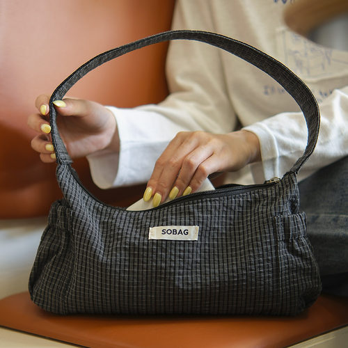 sobag慵懒风腋下包休闲法棍包