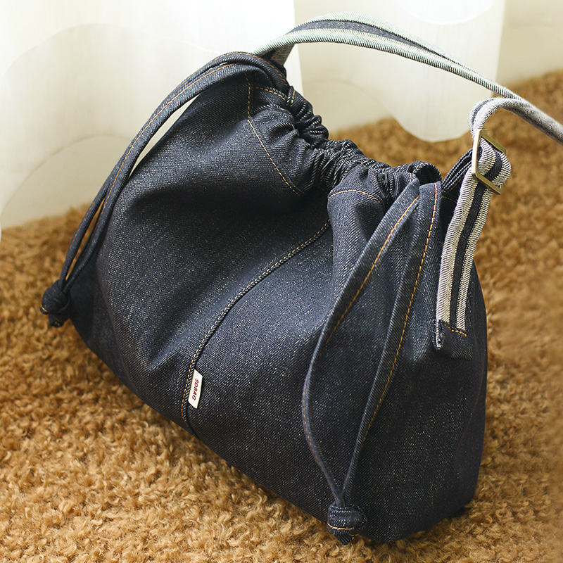 sobag单肩斜挎固色休闲牛仔布包