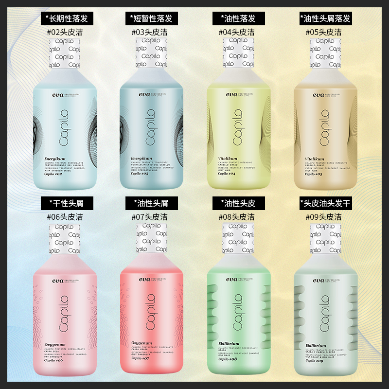 进口伊发卡彼控油去屑蓬松洗发水