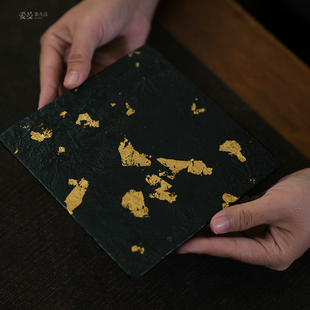 爱曼严选 手作纯手工天然大漆壶承茶道茶盘一物一拍