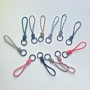 纯手工编织绳汽车钥匙圈卡证件防丢挂绳扣手机链包包挂件防丢手腕