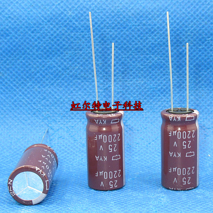 日本黑金刚电解电容25V2200UF 13x25 2200UF25V KYA高频低阻105度