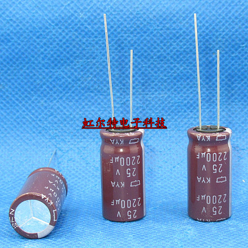 日本黑金刚电解电容25V2200UF 13x25 2200UF25V KYA高频低阻105度