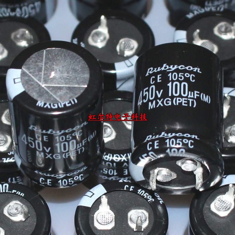 日本红宝石电解电容 450V100UF 100UF450V 22*30 MXG 105度 原装