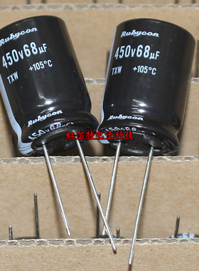 日本红宝石电解电容 450V68UF 68UF 450V 18*25 高频长寿命105度