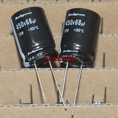 日本红宝石电解电容 450V68UF 68UF 450V 18*25 高频长寿命105度