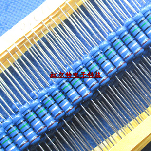 500欧姆 五色环 2W金属膜色环电阻 包邮 500R 铜脚50个 500欧