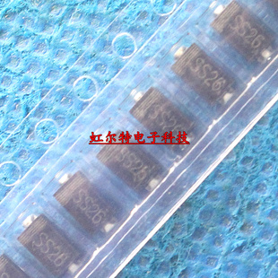 贴片二极管 SS26 SS260 SK26 2A60V肖特基 SMA DO-214AC原装100只