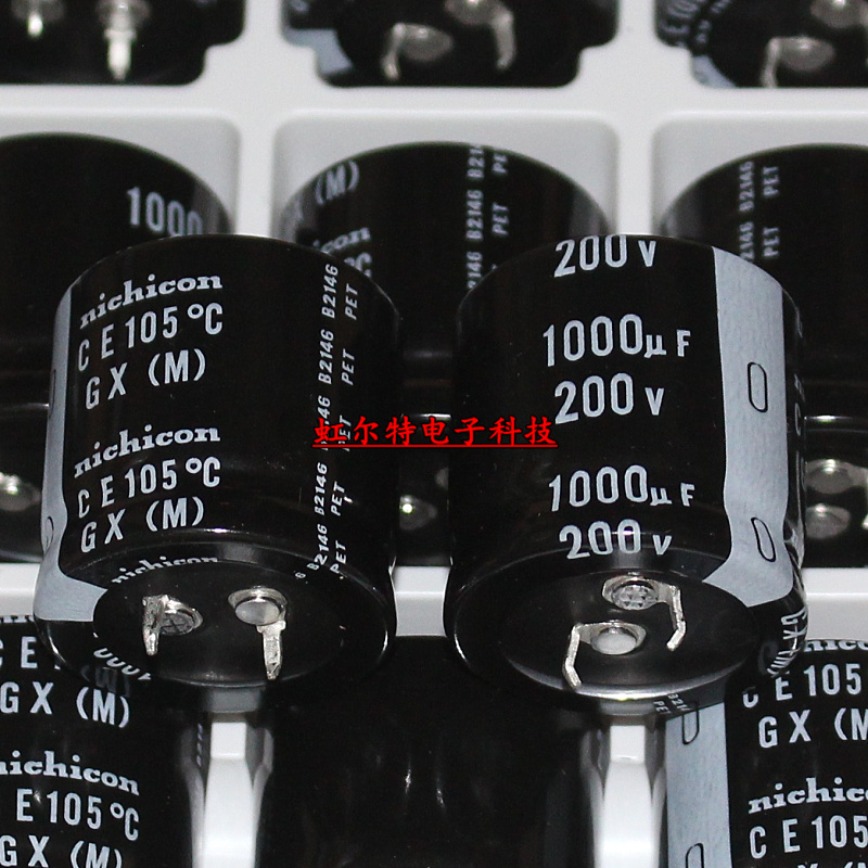 牛角 尼吉康电解电容 200V1000UF 30x30 1000UF200V GX系列 105度