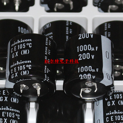 牛角 尼吉康电解电容 200V1000UF 30x30 1000UF200V GX系列 105度