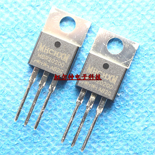 肖特基二极管 MBR20200CT MBR20200 B20200 20A/200V TO220 3脚
