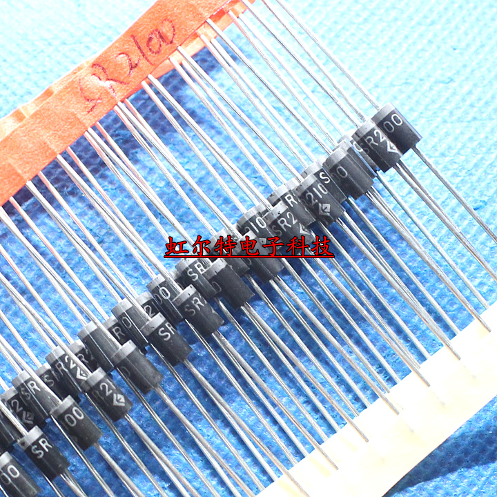 肖特基二极管 SR2100 SB2100 2A/100V 原装(10只4元)