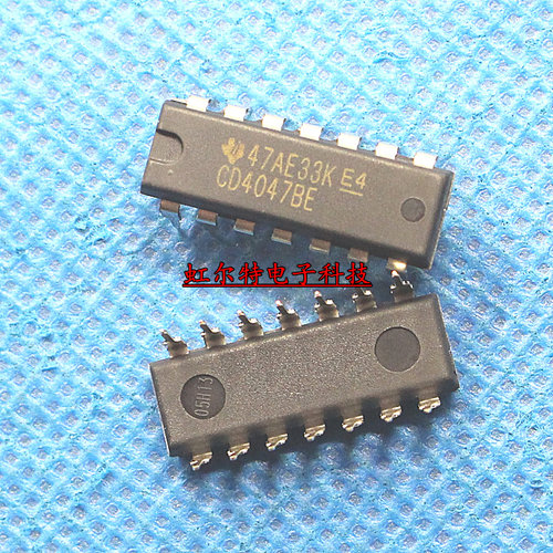 直插集成IC CD4047BE CD4047 DIP14 原装进口