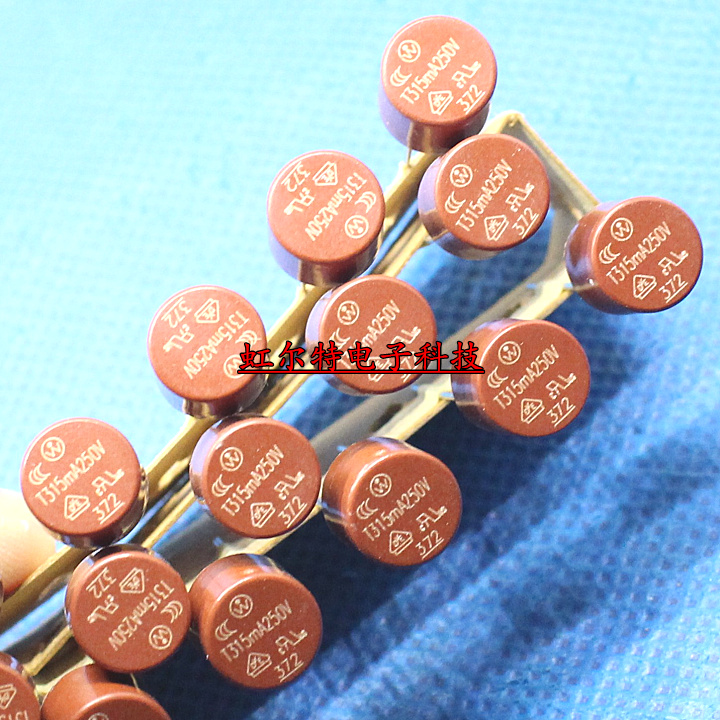 圆形保险丝 T315mA 250V T315MA250V 8*8 液晶电源用 原装