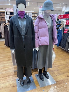 限时折扣 日本代购优衣库无缝羽绒连帽外套保暖女装478577 478578