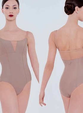 法国WearMoi薇茉芭蕾舞蹈练功WM瑜伽形体服V领宽吊带基础学院风