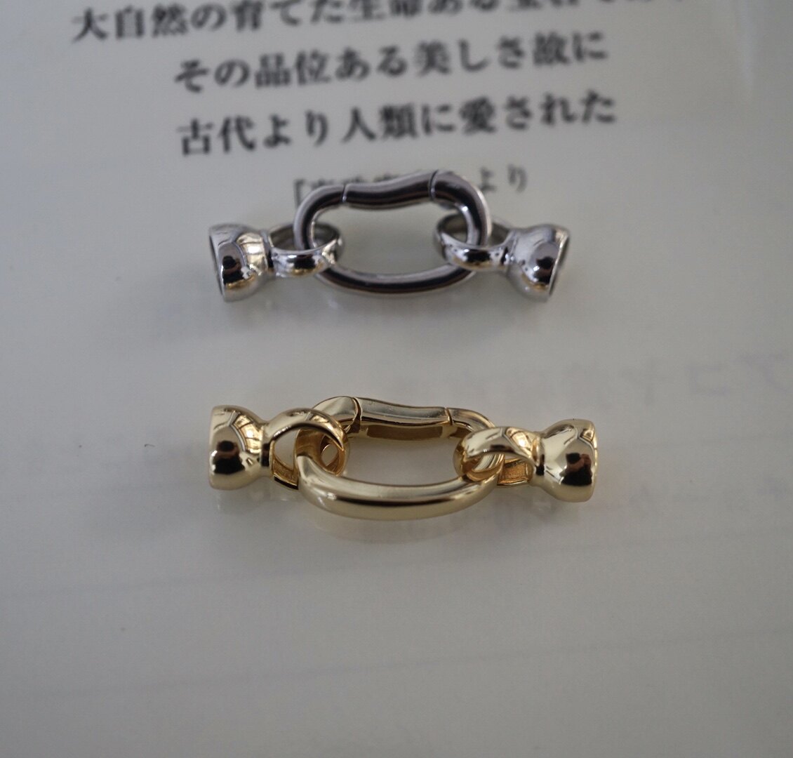 精工版S925纯银珍珠项链搭扣手链扣饰品diy
