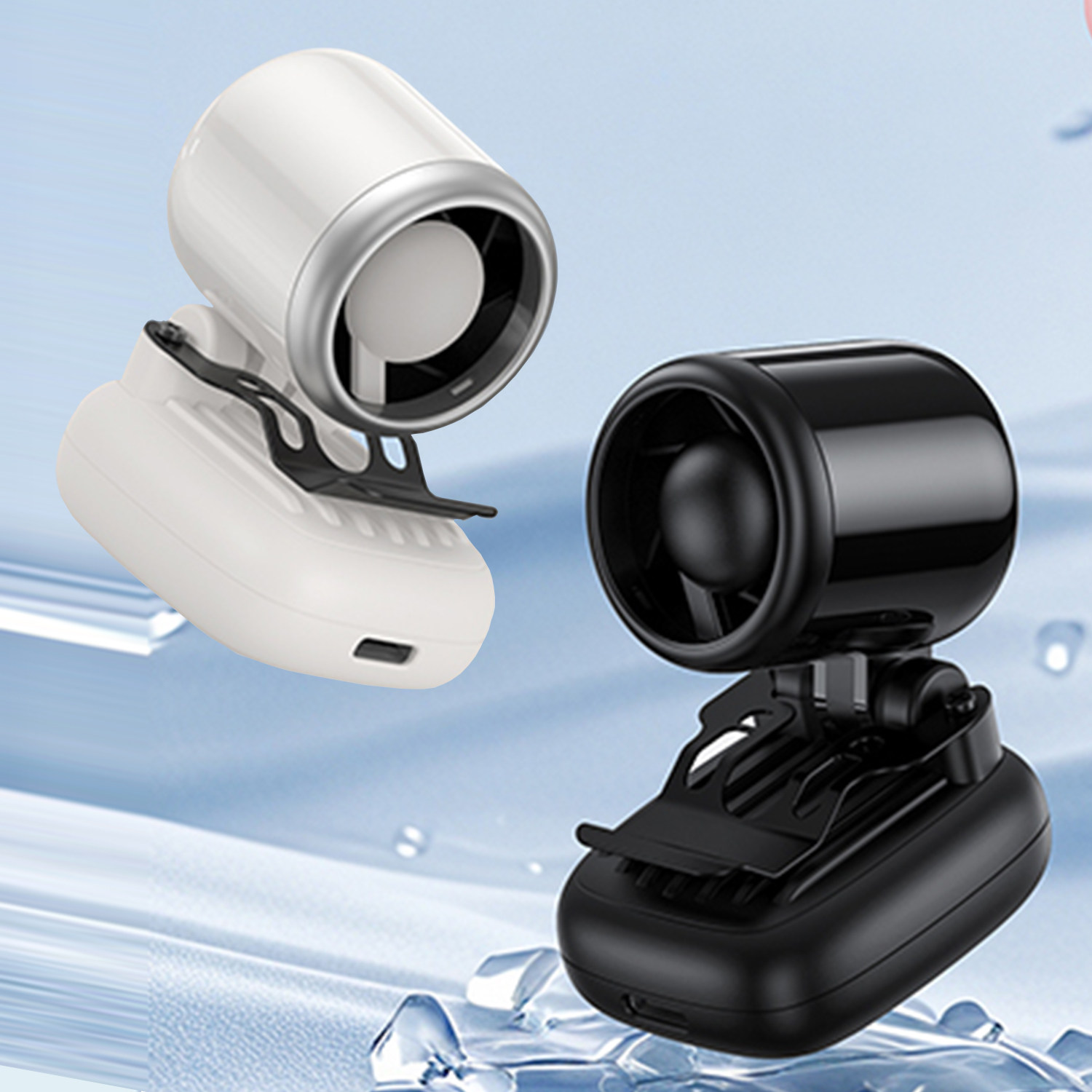 悦巴适迷你USB风扇夹子式夹帽檐背包带领口衣角轻音便携小风扇