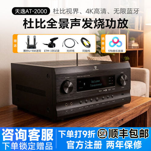 天逸AT-2000全景声影院KTV功放