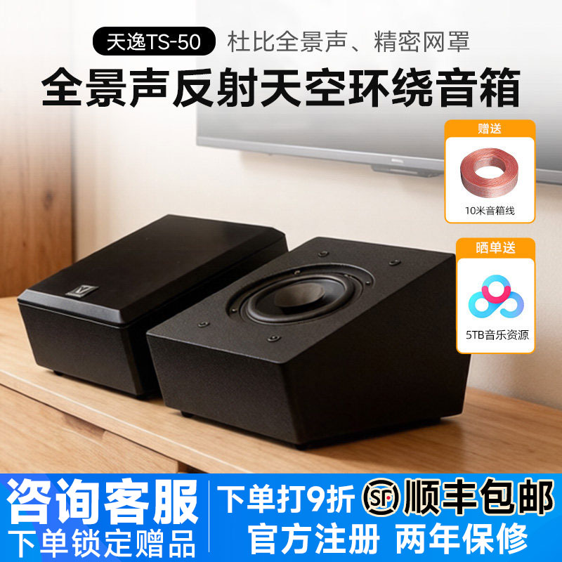 Winner/天逸 TS-50全景声反射天空环绕声道家庭影院前置增高音响