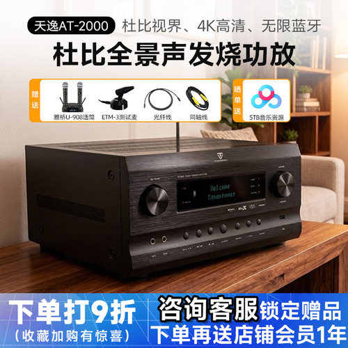 天逸AT-2000全景声影院KTV功放