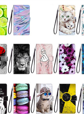 适用于三星galaxy M13 M23 F23 M32 F22 M33 M52 M53手机壳时尚卡通M42 A31 A41 A71 A51翻盖式保护皮套插卡
