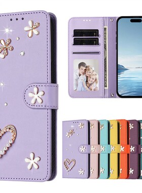 适用于夏普Sharp Aquos Zero 5G Basic DX/SHG02/EP3 手机套防摔翻盖式保护皮套硅胶全包TPU软外壳手工镶钻女