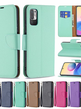 适用于小米poco X3 NFC F3 M3 M4 X4 X5 F5 pro手机套C55翻盖式Civi 2 3软胶内壳保护壳插卡支架皮套纯色简约