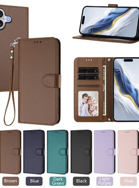 适用于Itel P55T/P665L 4G手机套翻盖式电话保护套插卡皮套防摔软硅胶外壳全包边复古支架手绳简约创意男女款