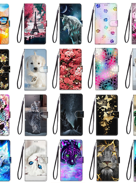 适用于三星Galaxy A03 Core A13 A23 A33 A53 A73 A04 A04S A14 A54手机壳防摔翻盖式保护皮套卡通可爱男女款