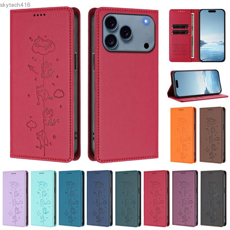 适用于三星 X Cover 4/X Cover 4S/G390 手机套防摔暗磁对吸扣翻盖式保护皮套硅胶TPU软外壳时尚简约可爱卡通