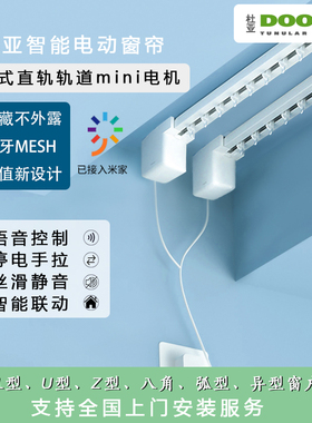 电动窗帘轨道智能全自动杜亚DT98MINI小电机MESH蓝牙隐藏LU型直轨