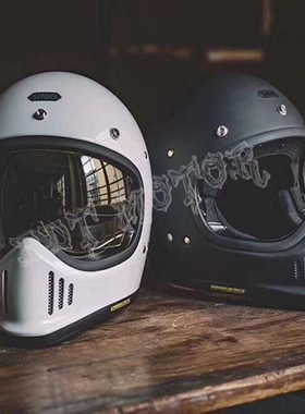 正品SHOEI EX-ZERO复古哈雷专业拿铁自由攀爬赛车摩托全盔头盔