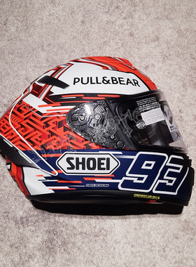 DDT正品日本SHOEI X-14 Marquez 马奎斯红白蚂蚁赛车摩托机车头盔