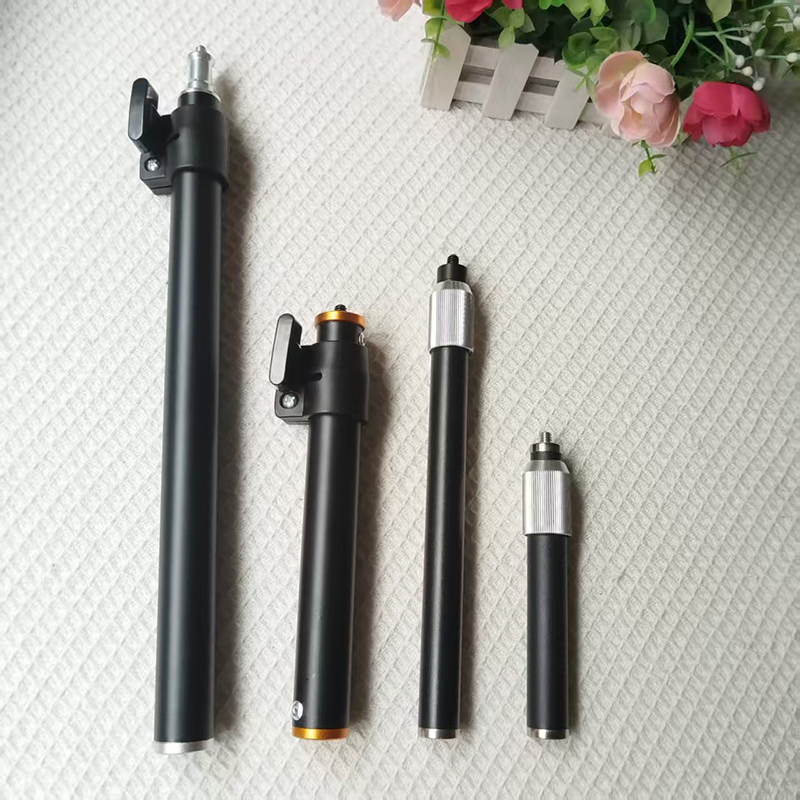 加厚金属延长手机支架配件加长通用6mm转接头伸缩杆内螺纹连接杆