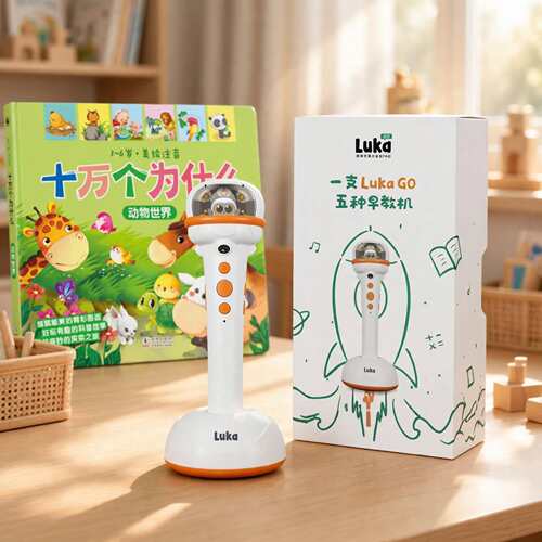 Luka卢卡go点读笔幼儿早教点读机儿童小孩早教识字启蒙有声阅读机智能AI双摄Go智能十万个为什么