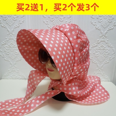 采茶帽防晒帽女大檐帽