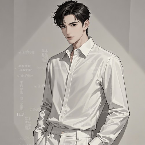 原创漫画手绘卡通头像帅气男头像微信自媒体 自动发货 头像收集社