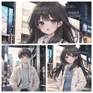 自动发货 漫画头像高清图 头像收集社 唯美情头卡通动漫 情侣头像