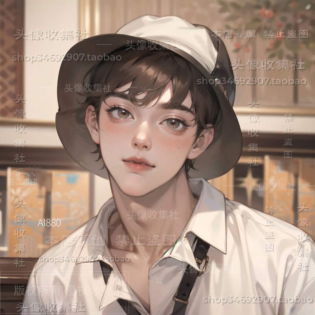 原创头像 原画漫画男孩 戴帽子男生 高清图 自动发货 头像收集社