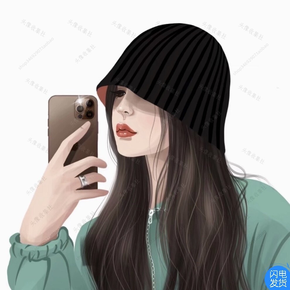 情侣头像图片 情头 卡通 动漫 手绘 男 女  爱情  头像  自动发货