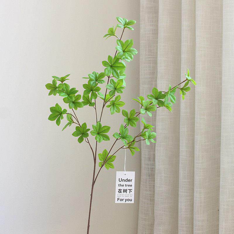 北欧仿真绿植仿真花日本吊钟单枝马醉木叶假树枝客厅植物装饰摆件