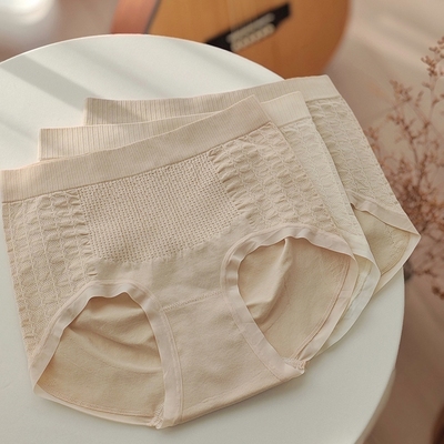 蜂窝设计微收腹立体提臀高腰内裤