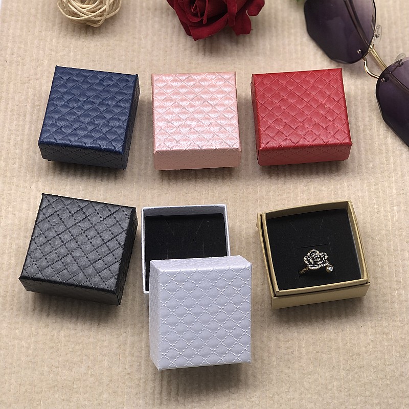 钻石纹珠宝首饰包装盒定制定做